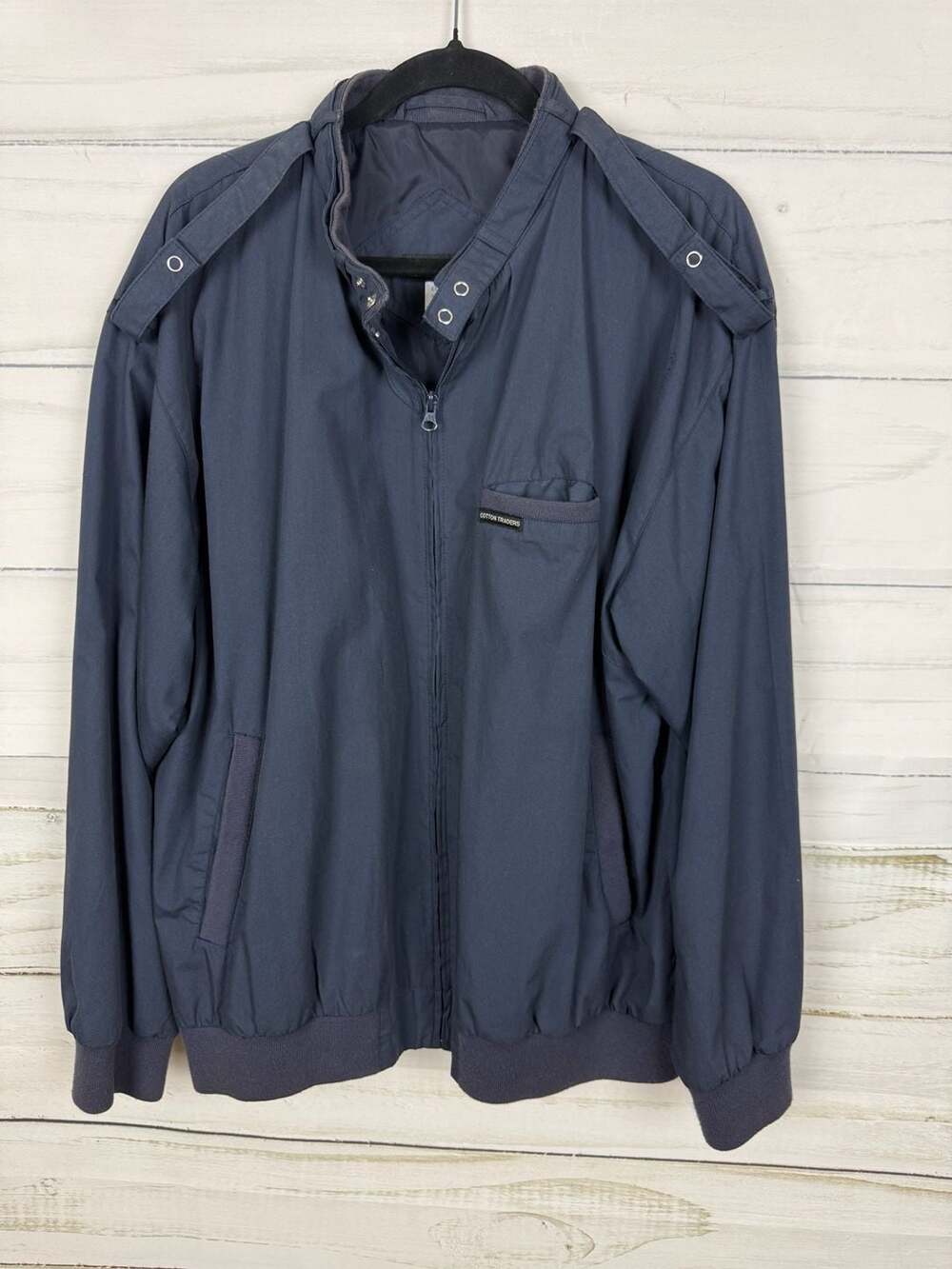 Cotton Traders Navy Blue Harrington Style Jacket Extra Large